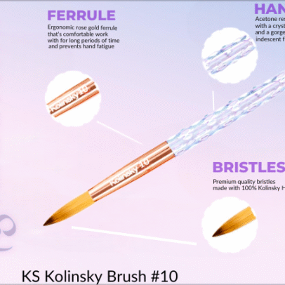 ACRYLIC BRUSH- Kiara Sky size 10