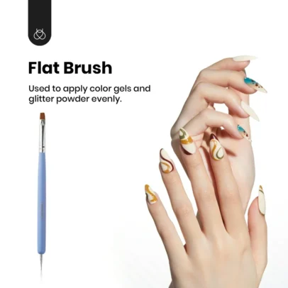 BEETLES DESIGN ART BRUSH- DARK PURPLE