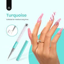 BEETLES LINEAR ART BRUSH- TURQUISE